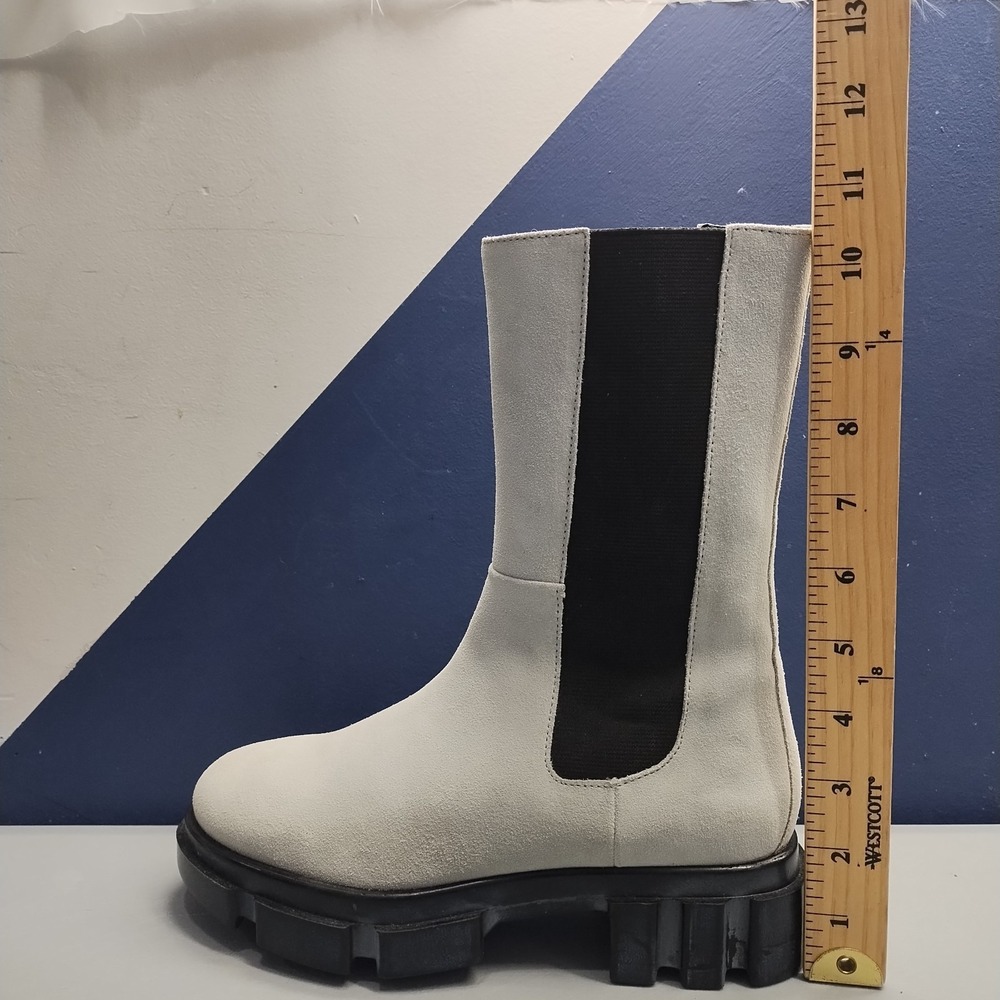 Free People Brooks Chelsea Boots Women's EU Size 36 Gray Black Lug Sole Side Zip - Picture 10 of 10